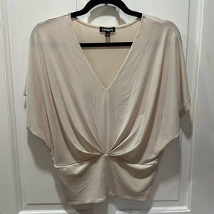 Express women’s blouse size small, beige. Like new